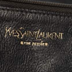 Pre Owned Yves Saint Laurent Dark Brown Leather Vincennes Mombasa Hobo