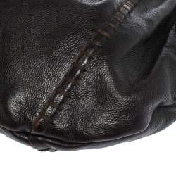 Pre Owned Yves Saint Laurent Dark Brown Leather Vincennes Mombasa Hobo