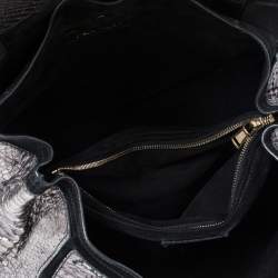 مملوكة مسبقًا حقيبة سان لوران باريس موس متوسطة جلد نقش تمساح بنية