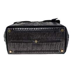 مملوكة مسبقًا حقيبة سان لوران باريس موس متوسطة جلد نقش تمساح بنية