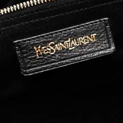 مملوكة مسبقًا حقيبة سان لوران موسي تو متوسطة جلد و شعر عجل بني و أسود