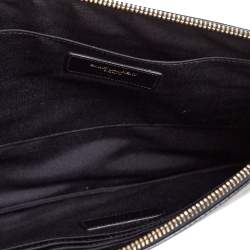 Saint Laurent Coated Canvas Trousse de Toilete Pouch