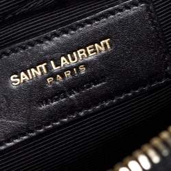 Saint Laurent Coated Canvas Trousse de Toilete Pouch