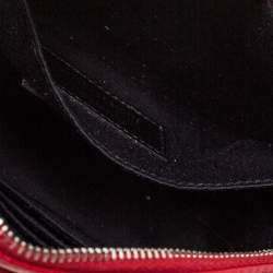 Pre Owned Saint Laurent Paris Red Leather Lou Belt Bag
