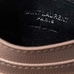 مملوكة مسبقًا حافظة بطاقات سان لوران جلد مبطنة مونوغرامية نود