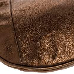 Pre Owned Yves Saint Laurent Golden Brown Leather Mombasa Hobo