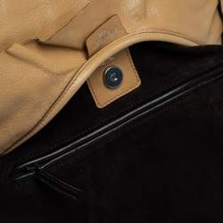 Pre Owned Yves Saint Laurent Beige Leather St. Tropez Hobo