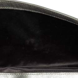 Pre Owned حقيبة كلاتش سان لوران باريس بل دو جور قلاب جلد لامعة خضراء نعناية