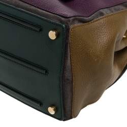 مملوكة مسبقًا Saint Laurent Multicolor Leather and Suede Medium Muse Two Satchel