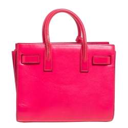 Pre Owned حقيبة سان لوران نانو ساك دي جور جلد كحلية 