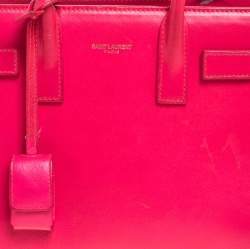 Pre Owned حقيبة سان لوران نانو ساك دي جور جلد كحلية 