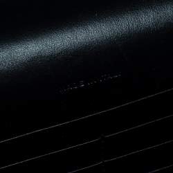 Pre Owned Saint Laurent Beige/Brown Leopard Print Velvet Wallet on Chain