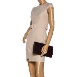 مملوكة مسبقًا حقيبة كلتش سان لوران لايغن Y جلد عنابى 