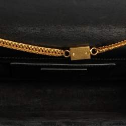 Pre Owned Saint Laurent Black Leather Medium Kate Tassel Shoulder Bag