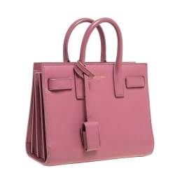 Pre Owned حقيبة سان لوران نانو ساك دي جور جلد كحلية 