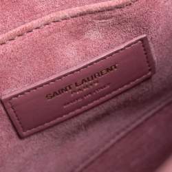 Pre Owned حقيبة سان لوران نانو ساك دي جور جلد كحلية 