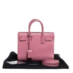 Pre Owned حقيبة سان لوران نانو ساك دي جور جلد كحلية 