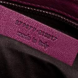 Pre Owned Yves Saint Laurent Burgundy Leather Medium Cabas Y-Ligne Tote