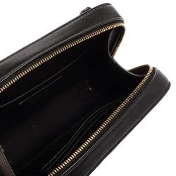 Pre Owned Saint Laurent Paris Black Quilted Leather Vicky Belt Bag