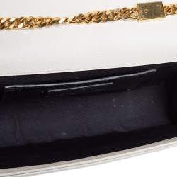 مملوكة مسبقًا Saint Laurent Off White Leather Medium Kate Shoulder Bag