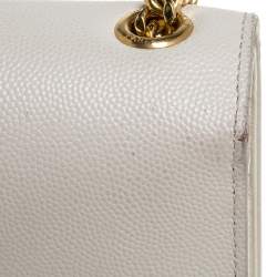 مملوكة مسبقًا Saint Laurent Off White Leather Medium Kate Shoulder Bag