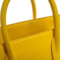 Saint Laurent Yellow Leather Baby Classic Sac De Jour Tote