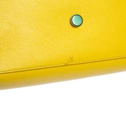 Saint Laurent Yellow Leather Baby Classic Sac De Jour Tote