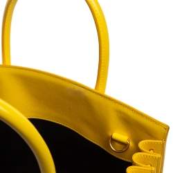 Saint Laurent Yellow Leather Baby Classic Sac De Jour Tote