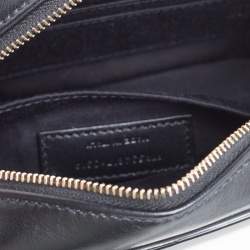 Pre Owned Saint Laurent Black Leather Monogram Loulou Belt Bag