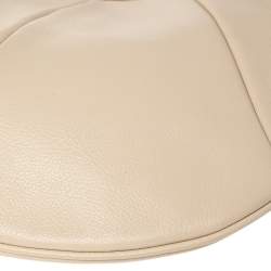 Pre Owned Saint Laurent  Ivory Leather Mini Mombasa Hobo