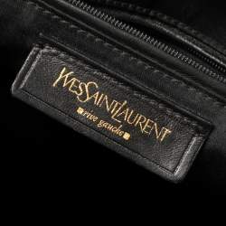 Pre Owned Yves Saint Laurent Black Patent Leather Large Muse Bag