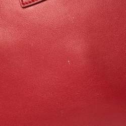 Pre Owned Saint Laurent Paris Red Leather Large Classic Sac De Jour Tote