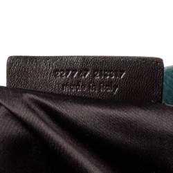 Pre Owned حقيبة سان لوران لوفر جلد خضراء داكنة