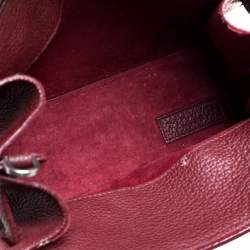 Pre Owned Saint Laurent Red Leather Nano Classic Sac De Jour Tote