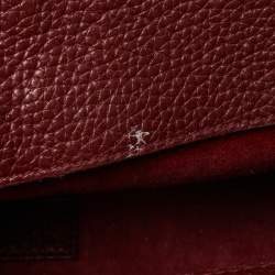 Pre Owned Saint Laurent Red Leather Nano Classic Sac De Jour Tote