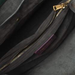 Pre Owned Yves Saint Laurent Tri Color Leather and Suede Muse Two Satchel