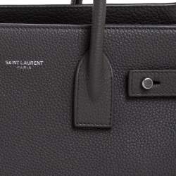 مملوكة مسبقًا Saint Laurent Grey Leather Baby Classic Sac De Jour Tote