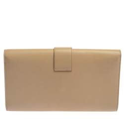 Saint Laurent Beige Leather Y-Ligne Clutch