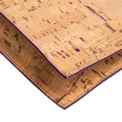 مملوكة مسبقًا حقيبة كلتش سان لوران باريس جلد لامع وفيلين بنفسجى / بيج 