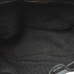 Pre Owned Yves Saint Laurent Black Leather Studded Y Flap Shoulder Bag