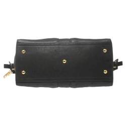 Pre Owned Yves Saint Laurent Black Leather Small Cabas Y-Ligne Tote