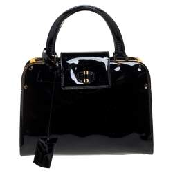 Yves Saint Laurent Uptown Small Canvas Leather Tote Bag