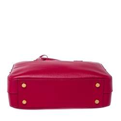 Saint Laurent Magenta Grained Leather Museum Briefcase