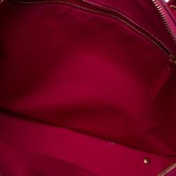 Saint Laurent Magenta Grained Leather Museum Briefcase