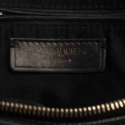 Pre Owned Yves Saint Laurent Black Leather Medium Muse Satchel