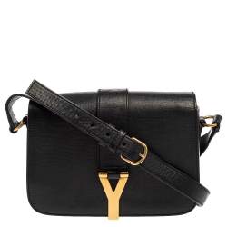 Yves Saint Laurent Green Leather Zipper Shoulder Bag - Yoogi's Closet