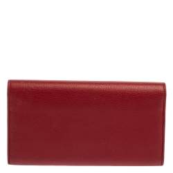 مملوكة مسبقًا Yves Saint Laurent Red Leather Belle De Jour Clutch