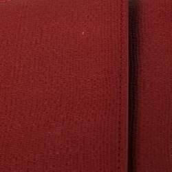 مملوكة مسبقًا حقيبة كلتش سان لوران واى-ليغن جلد منقوشة حمراء  