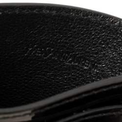 Pre Owned Yves Saint Laurent Black Patent Leather Card Holder