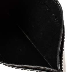 Pre Owned Yves Saint Laurent Black Patent Leather Card Holder
